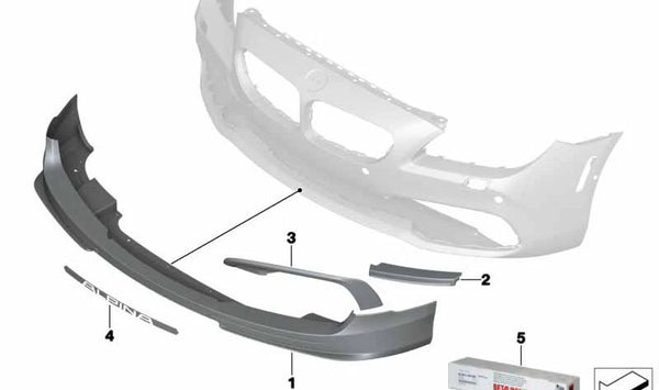 Moldura lateral derecha OEM 51117990048 para BMW F06. Original BMW.