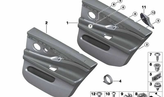Right Rear Leather Dock OEM 51427261040 for BMW F07. Original BMW.