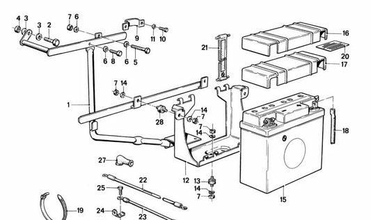 Copertura di protezione elettrica OEM 61211244290 per BMW Motorrad R248. BMW originale BMW.