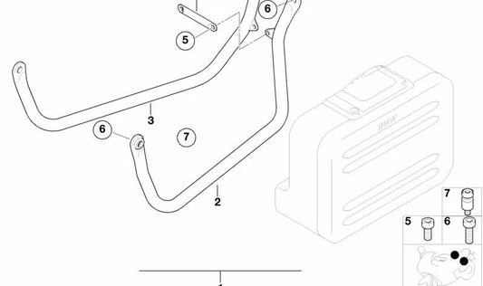Parafuso Torx 11117706513 para BMW Motorrad K1 (1990-1993), K100, K1100, K1200. Compatível com vários modelos BMW Motorrad. BMW Motorrad original.