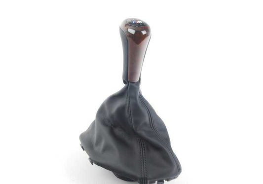 Leather gear leather cover with OEM lighting 25112282204 for BMW E39. Original BMW.