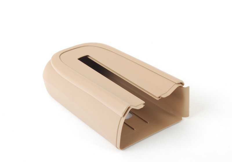 Tapa embellecedora izquierda para reposacabezas OEM 52107003547 para BMW E46. Original BMW.