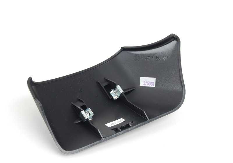 Tapa lateral izquierda del cubre equipajes OEM 51478400135 para BMW Z3 E36 (modelos 2.8 y 3.0i, años 1998-2002). Pieza original BMW.