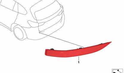 Reflector traseiro direito OEM 63147850998 para BMW F48 (X1). BMW original.
