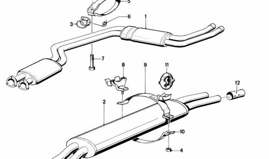 BMW CLAMP 7 E23 (OEM 18211246313). BMW original