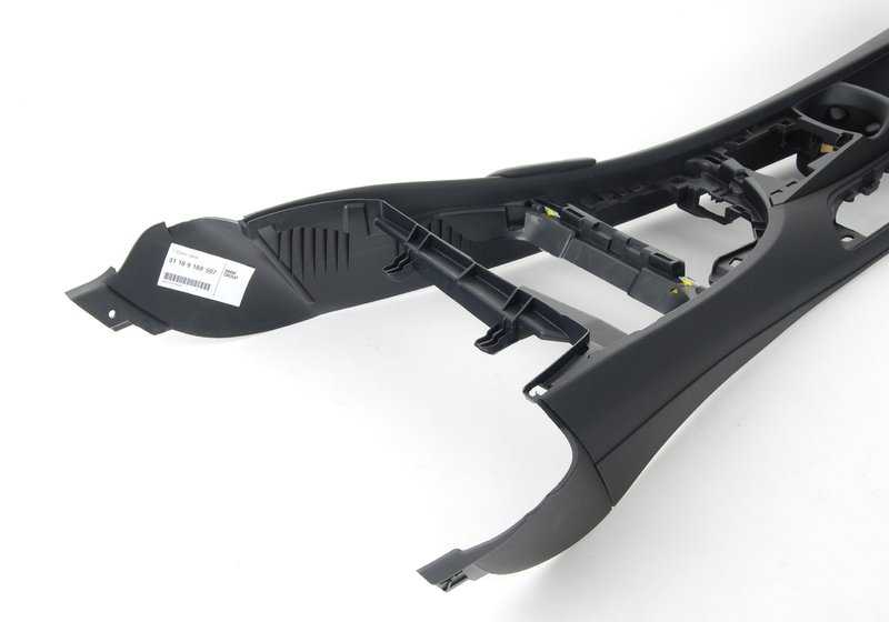 Consola central con portavasos OEM 51169169507 para BMW E81, E82, E87, E88. Compatible con versiones 116d, 116i, 118d, 118i. Color negro. Pieza original BMW.