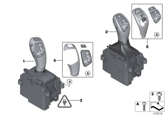 Interruptor de luces OEM 61317950387 para BMW F20, F21, F22, F23, F34, F32, F33, F36... y más. Original BMW.