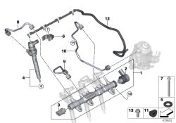 Tobera de inyección OEM 13538514146 para BMW F20, F21, F22, F30, F32, X1, X2 y MINI F54, F60... y más. Original BMW y MINI.