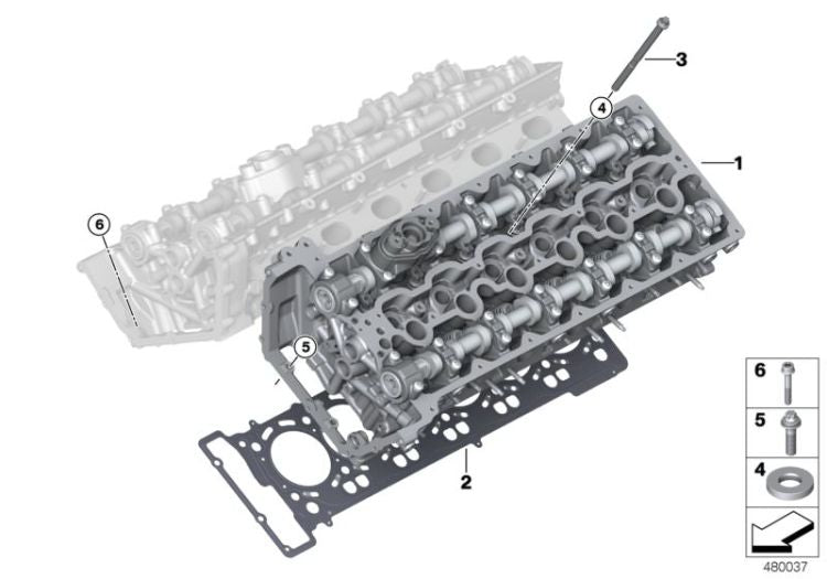 Junta de culata exento asbesto OEM 11128672121 para BMW F01, F02, G12, Rolls-Royce Phantom RR11… y más. Original BMW.