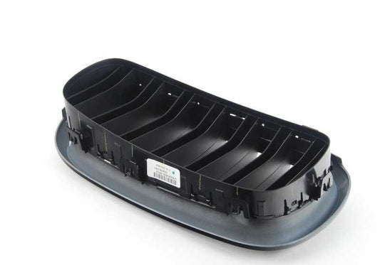 Parrilla decorativa M Performance delantera izquierda negro brillo OEM 51712334708 para BMW X5 F15, X6 F16. Original BMW.