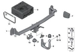 Unidad de mando para enganche de remolque OEM 63119463373 para BMW F20, F30, F32, X1 F48 y MINI F54, F55, F56, F57, F60… y más. Original BMW y MINI.