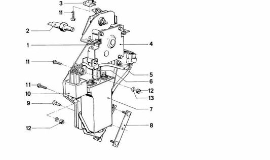 OEM 54121858966 fastening clip for BMW E23, E32. Original BMW.