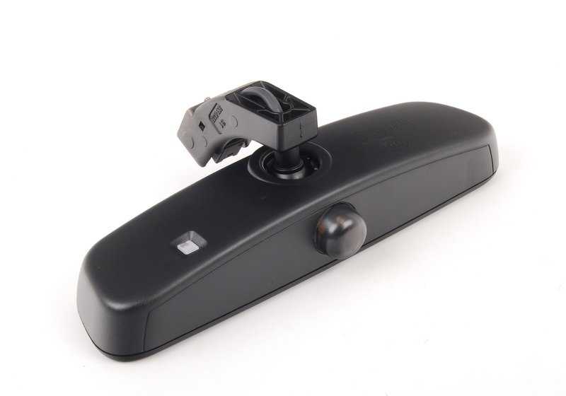 Espejo retrovisor interior con antideslumbramiento automático, luz LED y mando a distancia OEM 51169134440 para BMW E90, E91, E92, E93, E63, E64, E65, E66, E83, E70, E72. Original BMW.