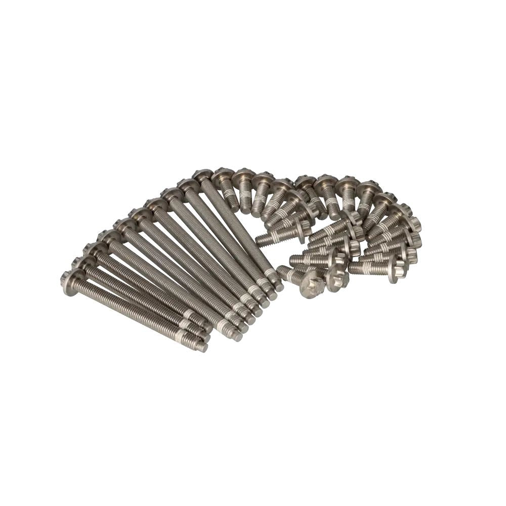 Aluminum screw set of the oil crankcase for BMW E81, E82, E87, E88, F20, F21, F22, F23, F87, E90, E91, E92, E93, F30, F31, F34, F35, F32, F33, F36 , E60 , E61, F10, F11, F18, E63, E64, E65, E66, F01, F02, E84, E83N, F25, F26, E70, F15, E71, F16