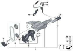Juego de transmisión por cadena OEM 11418482629 para MINI F20, F21, F30, F31... y más. Original MINI.