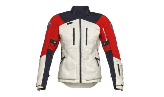 Chaqueta GS Rallye GORE-TEX talla 44 roja OEM 76135A80BF2 para motos BMW. Original BMW Motorrad.