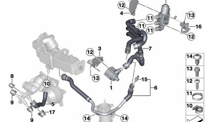 OEM -Kältemittelfolie 11538573156 für BMW F07, F10, F11, F01, F02, F25, F26, F15, F16. Original BMW.