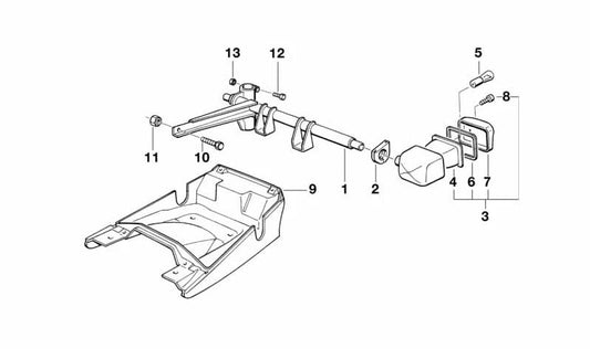 Schermata leggera per BMW R (OEM 63231243445). BMW originale.