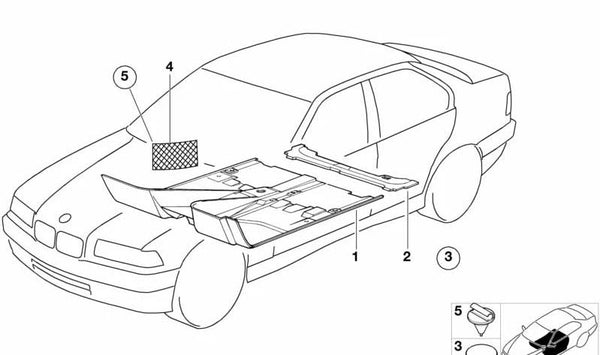 Cubierta de Consola Central OEM 51478135549 para BMW E36. Original BMW