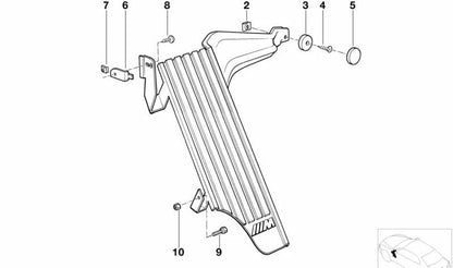 Tapón OEM 35311153896 para BMW E30, E36, E46, E28, E39, E24, E32, E38, Z3, E52. Pieza original BMW ideal para el sistema de frenado (zona del pedal/clutch). Repuesto original BMW.
