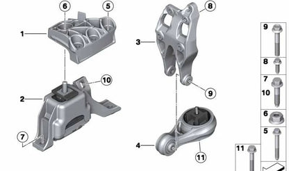 Tornillo hexagonal M10x50 OEM 07119906971 para MINI R60, R61. Compatible con versiones Cooper y Cooper ALL4. Original MINI.
