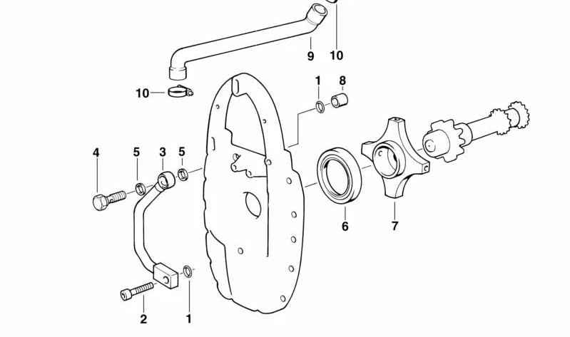 Retén de eje OEM 11111341850 para motos BMW R1100GS, R1100R, R1100RS, R1100RT, R850R, R850RT, R1200C... y más. Original BMW Motorrad.
