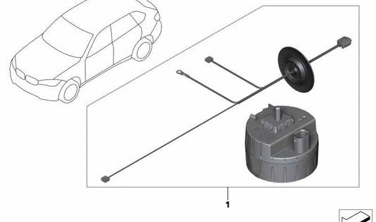 Kit de alarma antirrobo OEM 65122352881 para BMW F15, F85, F16, F86. Sistema original de seguridad para proteger tu vehículo. Compatible con modelos X5 y X6. Original BMW.
