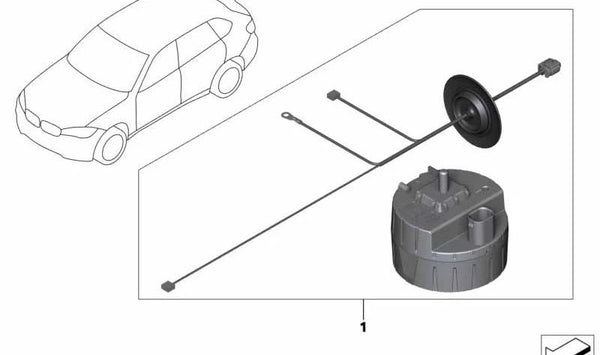 Kit de alarma antirrobo OEM 65122352881 para BMW F15, F85, F16, F86. Sistema original de seguridad para proteger tu vehículo. Compatible con modelos X5 y X6. Original BMW.