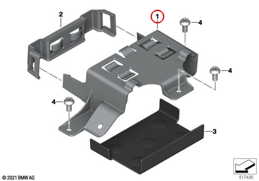 Support de batterie OEM 61111540034 pour BMW Motorrad CE04 (K67). BMW Motorrad d'origine.