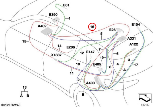Módulo ATM (Unidade de Controle Telemática) OEM 61118714890 para BMW G05, G06. BMW genuíno.