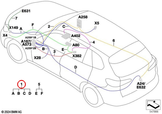 Module de remplacement pour les caméras OEM Système 61118715426 pour BMW G05, F95. BMW d'origine.