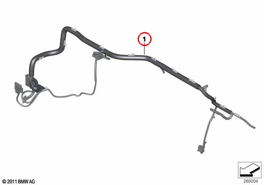 Câblage plaspique OEM 61119321119 pour BMW F33. BMW d'origine.