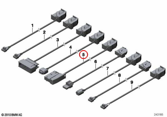 Cabo de substituição do airbag do banco do motorista OEM 61119807890 para MINI Countryman R60, Paceman R61. MINI originais.