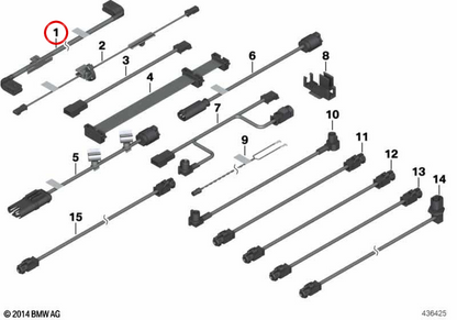 CCC/CID OEM Union Cavo 61126935686 per BMW E81, E87 LCI, E82, E88, E90, E91, E92, E93… e altro. BMW originale.