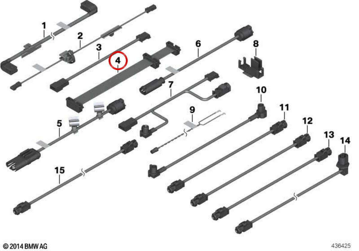 Fall Cal Cal Cas OEM 61126960259 für BMW E81, E82, E87, E88, E90, E91, E92, E93, E84, E89. Originaler BMW Ersatz.