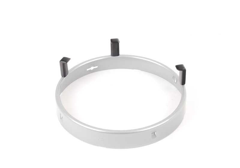 Anillo soporte del cristal del faro derecho OEM 63121385594 para BMW E30 316i. Pieza original BMW.