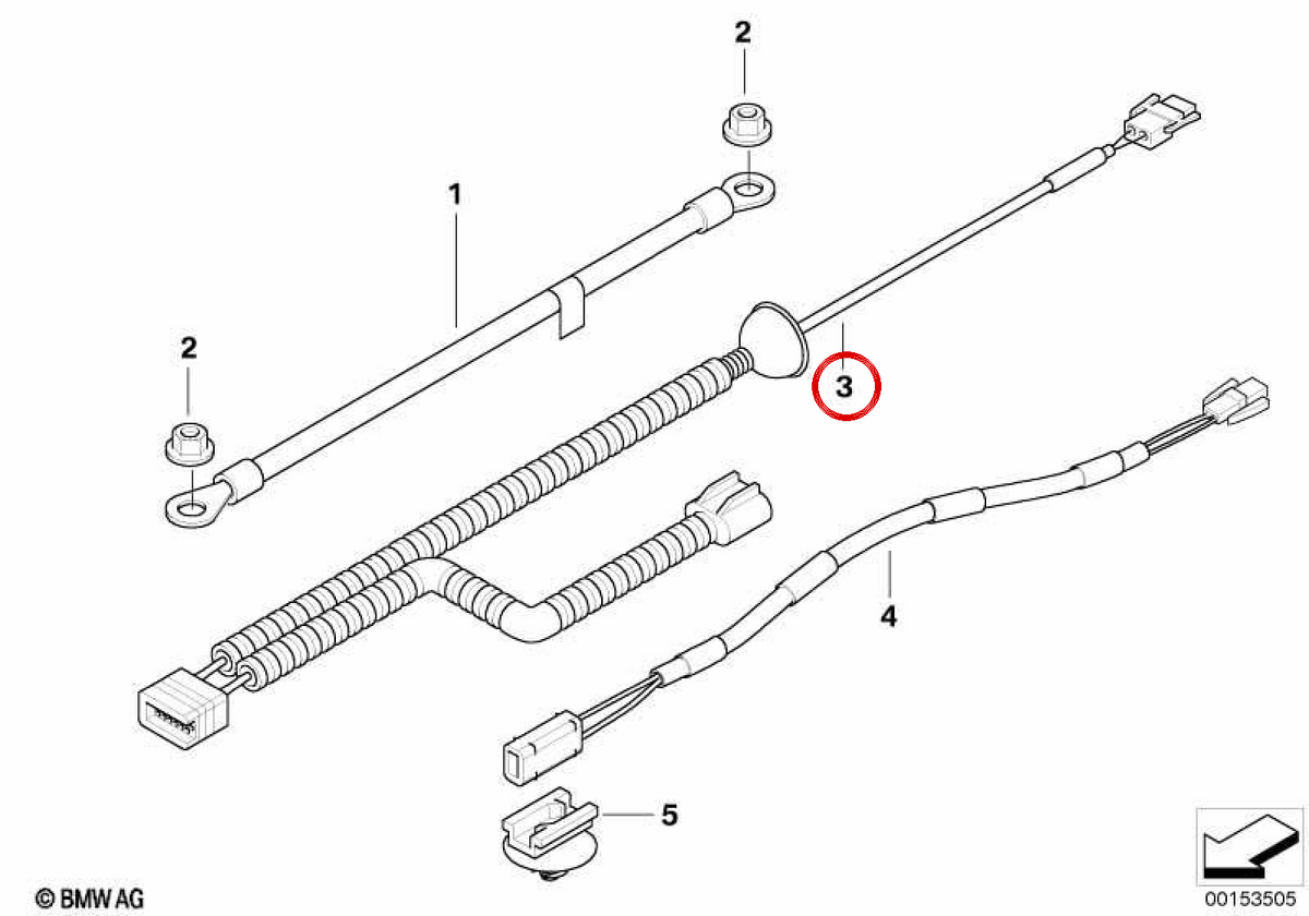 OEM fuel pump adapter 61129111467 for BMW E85, E86. Original BMW.