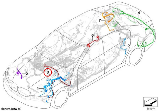 Night Vision OEM 61129890979 Modulo di riparazione per BMW F90, G30, G31. BMW originale.