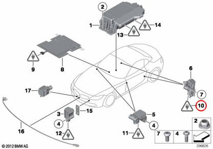 Carcaça do conector OEM 61136931432 para BMW E89. BMW genuíno.