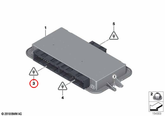 Tapa de protección OEM 61136931873 para BMW E81, E82, E87, E88, E90, E91, E92, E93, F07, F10, F11, F06, F12, F13, F01, F02, F04, G11, G12, E84, F25, F26, E70, E71, E72, E89. Original BMW.