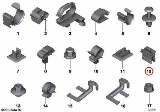 Supporto di collegamento a spina OEM 61138038489 per moto BMW R1200GS, F850GS, S1000RR, R18, K1600GT... e altro ancora. BMW Motorrad originale.