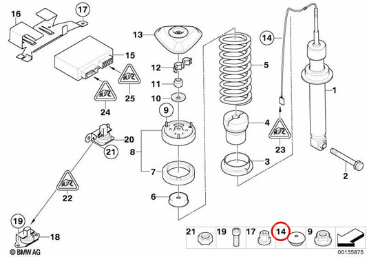 Corridors de câblage OEM 61138357453 pour BMW G20, G21, G80, G81, E64, F12. BMW d'origine.