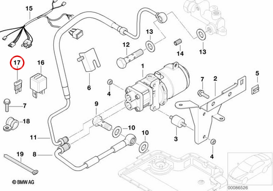 Fusible Maxi Orange 40A OEM 61138367132 pour MINI F56, F55, Clubman F54, Countryman F60... et plus encore. MINI d'origine.
