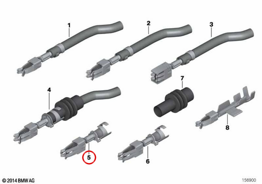 Doppelter Flachfederkontakt OEM 61138377730 für BMW E81, E87, F20, E46, F30, G20, E60, F10, G30, E63, F12, E38, F01, G11, i3, i8, X1, X3, X5, Z4, MINI R56, F56, Clubman, Countryman... und mehr. Original BMW und MINI.