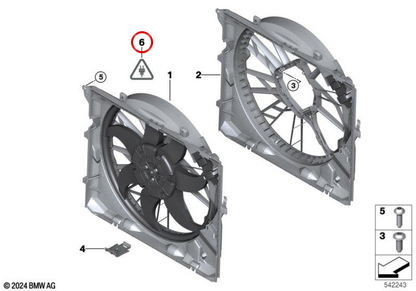 Connettore di cablaggio OEM 61138380385 per BMW E81, E82, E87, E88, E46, E90, E91, E92, E93. BMW originale.