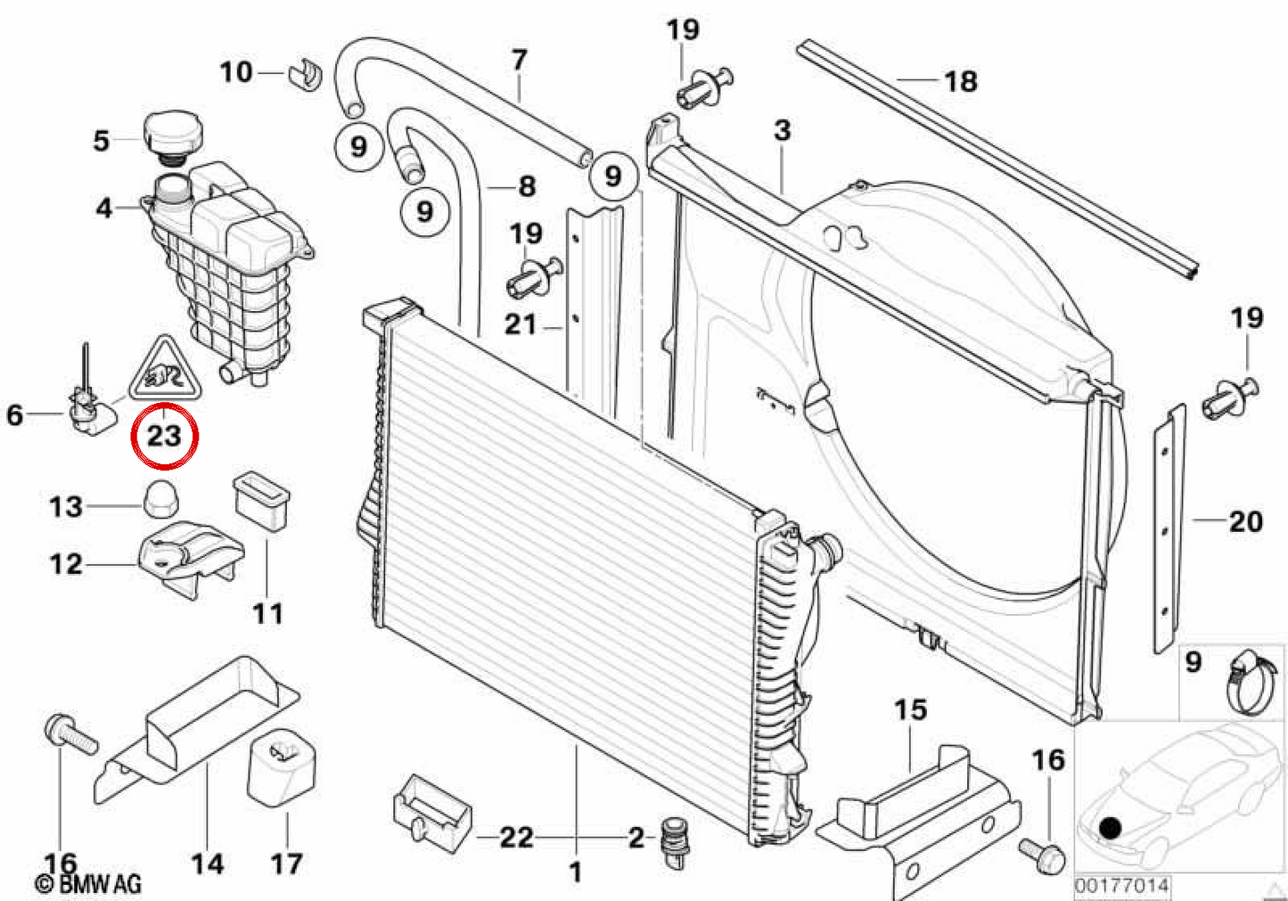 Plug box universale 2 poli OEM 61138795954 per BMW E81, E87, F20, F30, G20, X1, X3, Mini R56, F56 ... e altro. BMW originale e Mini.