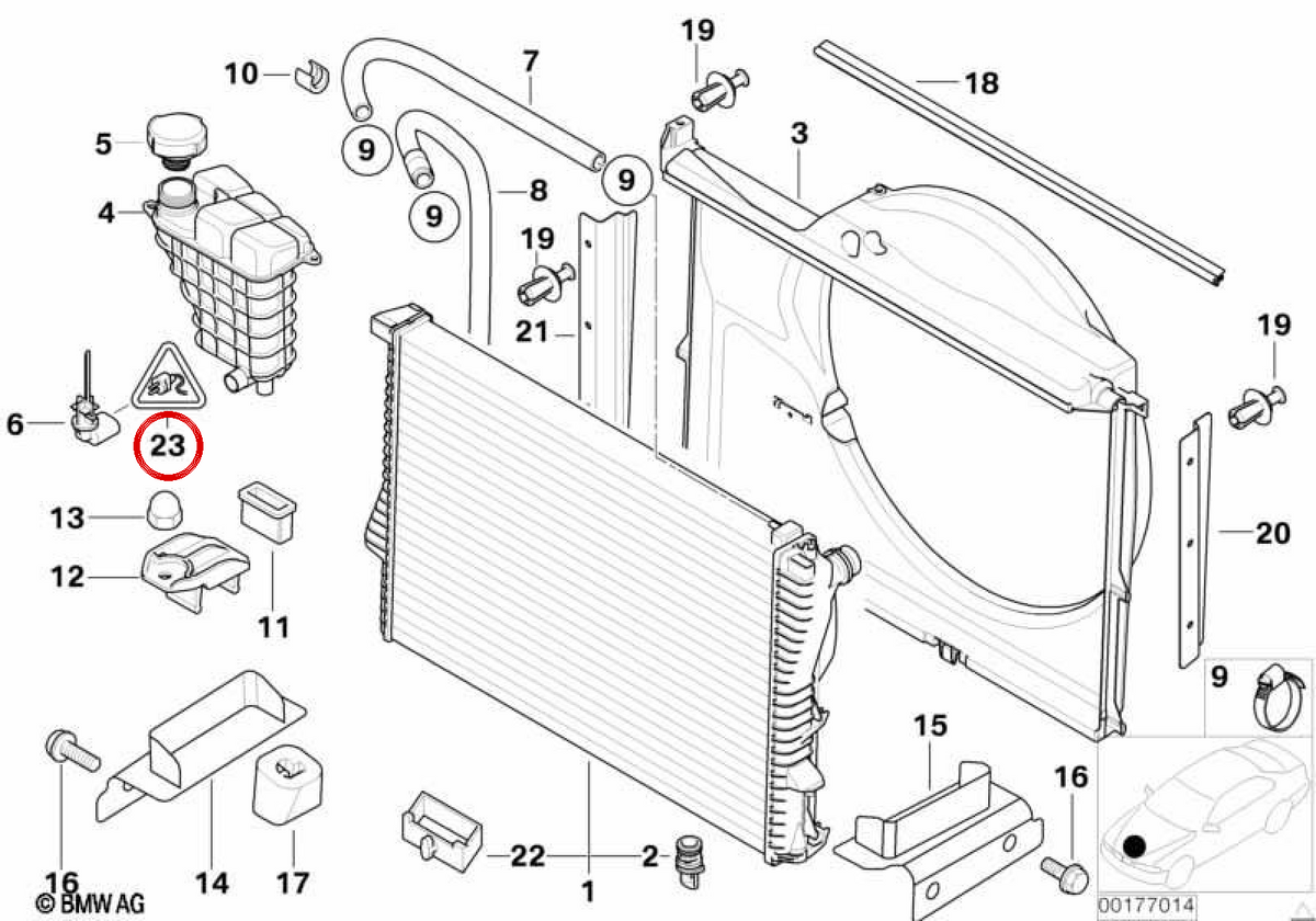 Plug box universale 2 poli OEM 61138795954 per BMW E81, E87, F20, F30, G20, X1, X3, Mini R56, F56 ... e altro. BMW originale e Mini.