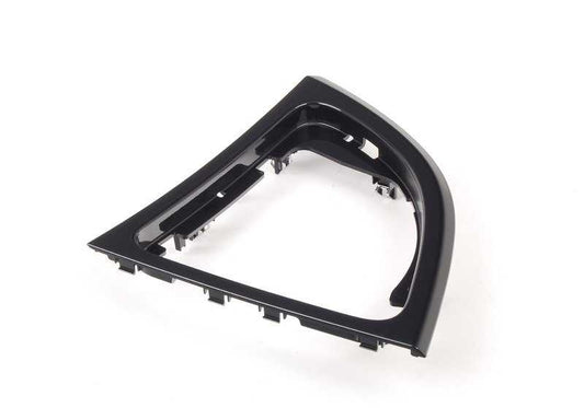 Embellecedor de palanca de cambios en negro brillante OEM 51169121720 para BMW E81, E82, E87N, E88. Original BMW.