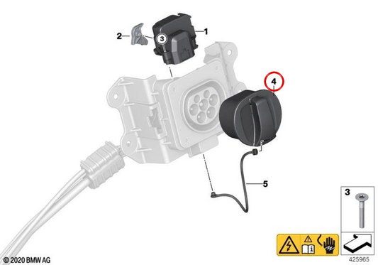 Couverture de chargement OEM 61139334721 pour BMW I3 I01, i8 i12, i8 Roadster i15. BMW d'origine.