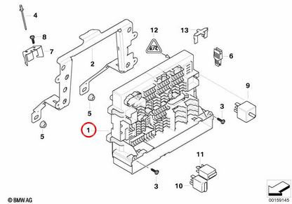 Frontstromverteiler OEM 61149119447 für BMW E90, E91, E92, E93. Original BMW.